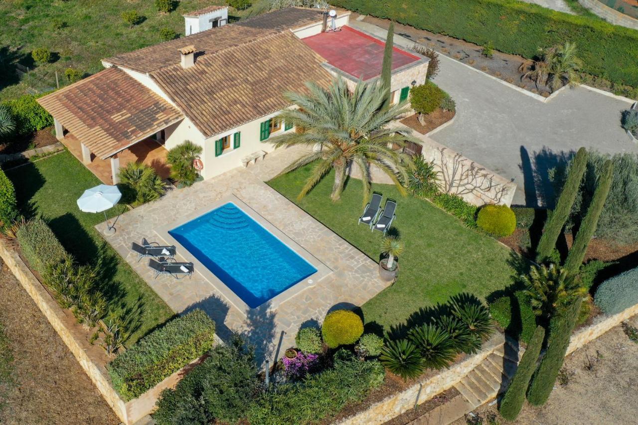 Moderne Finca Can Vicento - Heizung - Pizzaofen Porto Cristo Eksteriør billede